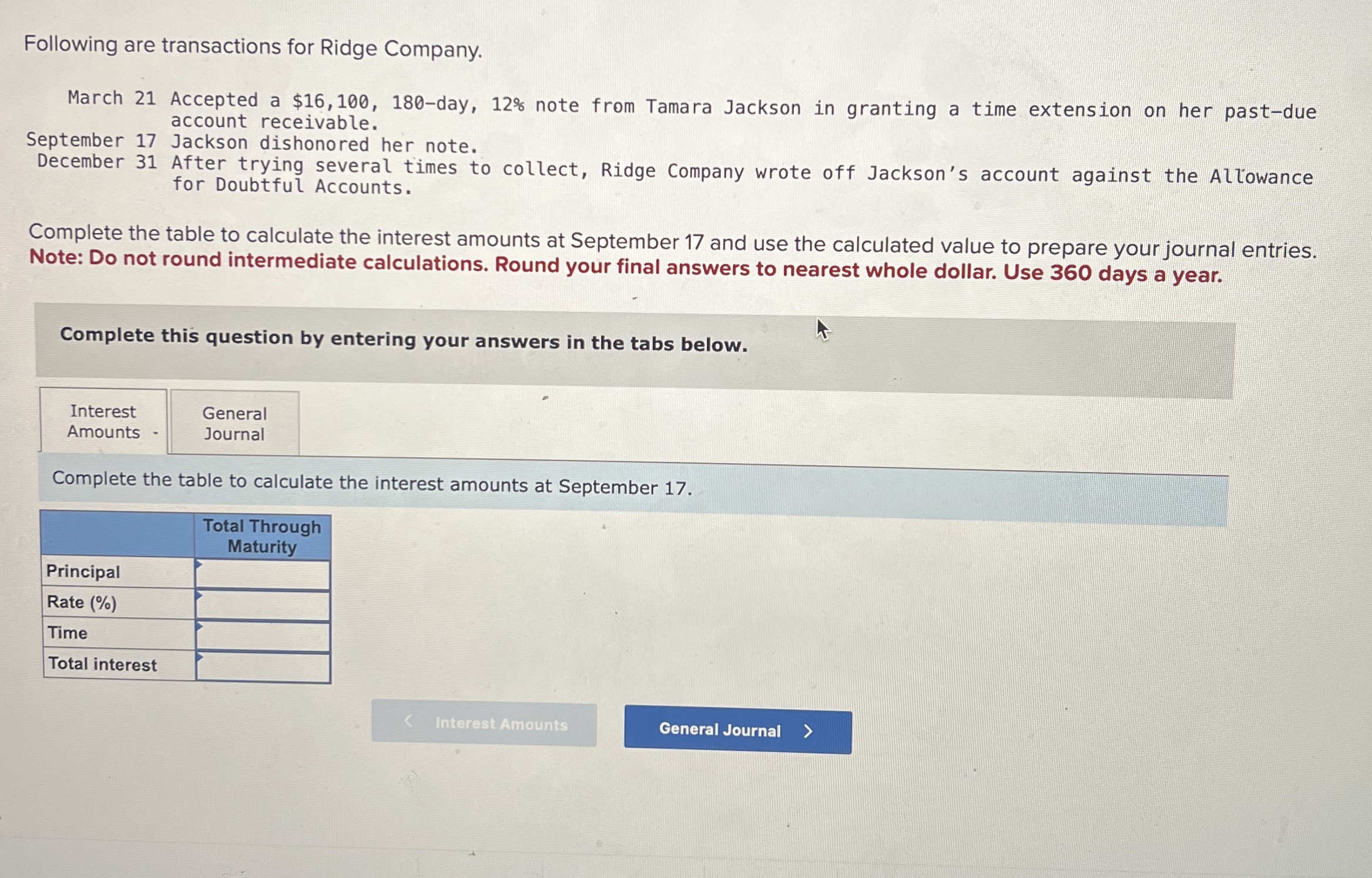 Following are transactions for Ridge Company.