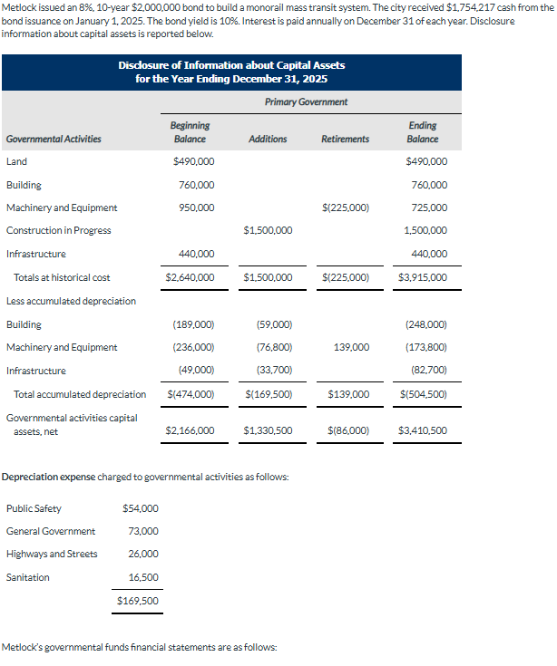 Metlock issued an \ ( 8 \ % , 1 0 \ ) - year \ (