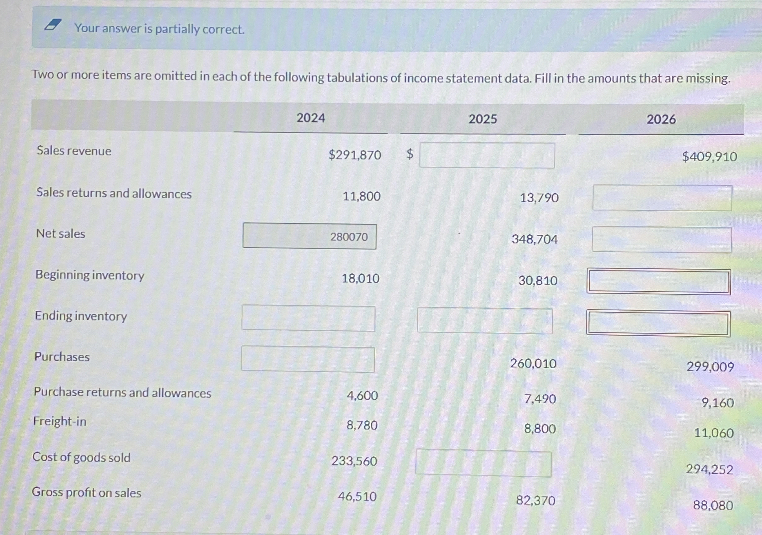 | Item | 2 0 2 4 | 2 0 2 5 | 2 0 2 6 | | - - - -