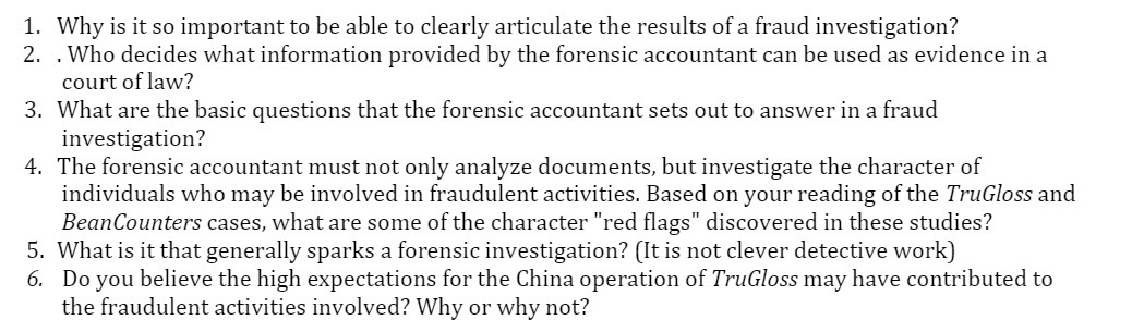 1. Why is it so important to be able to clearly