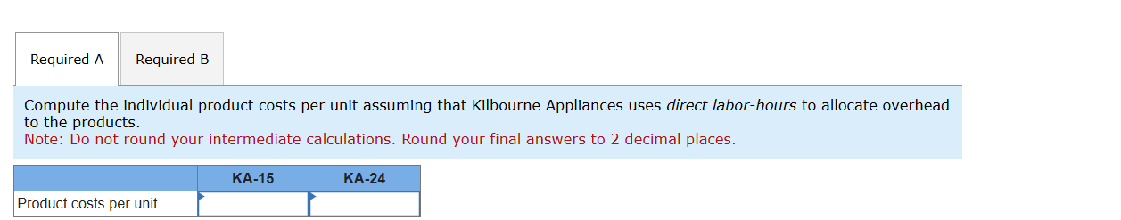 Kilbourne Appliances produces two models of