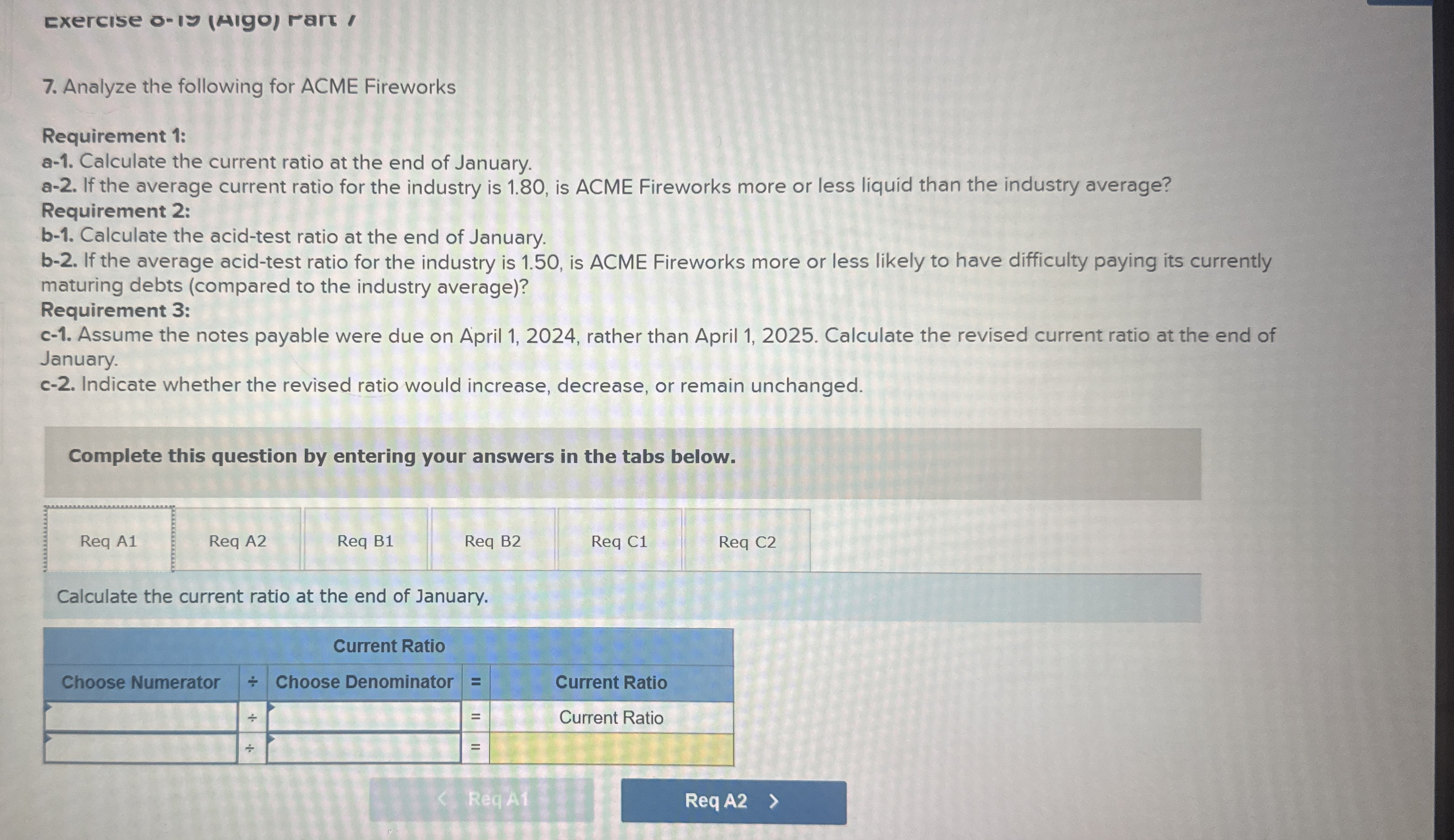 Exercise o - Iy ( AIgo ) rart 7 . Analyze the