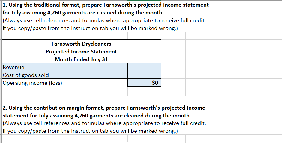 Question no 1 Cost Behavior Prepare income