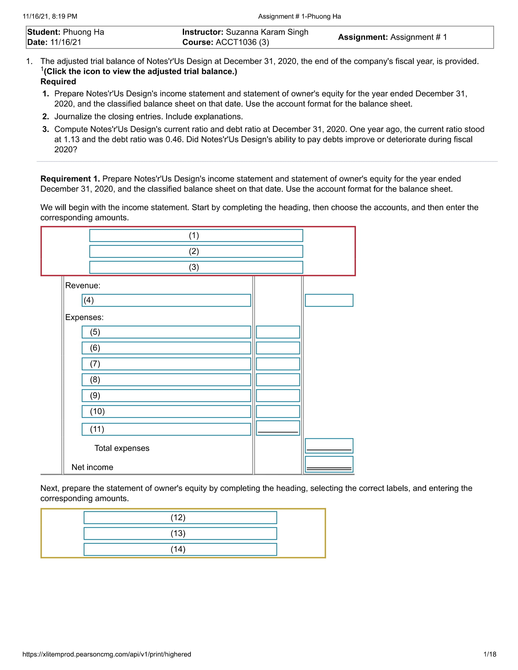 11l16l21. 8:19 PM Assignmentsl 1-Phuong Ha