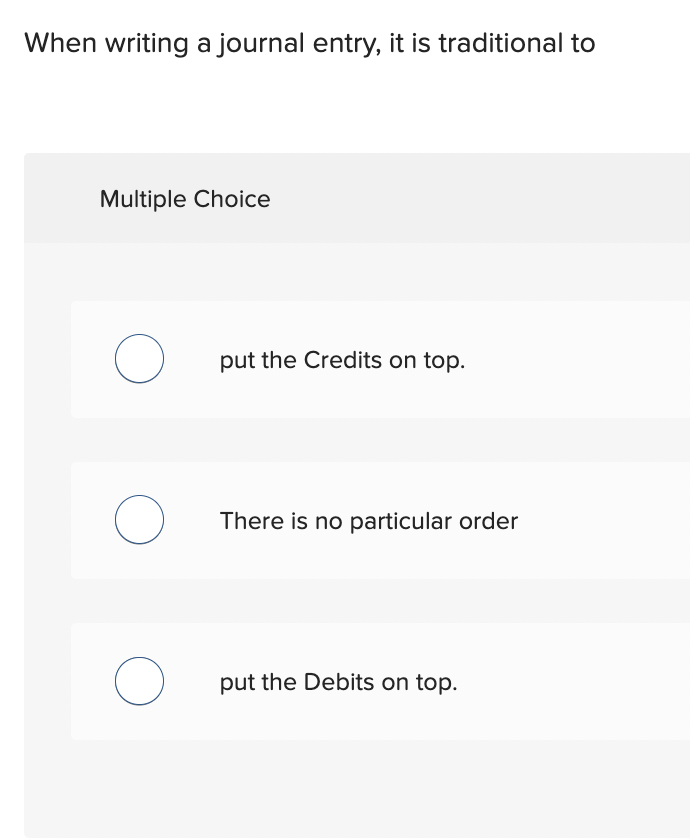 When writing a journal entry, it is traditional