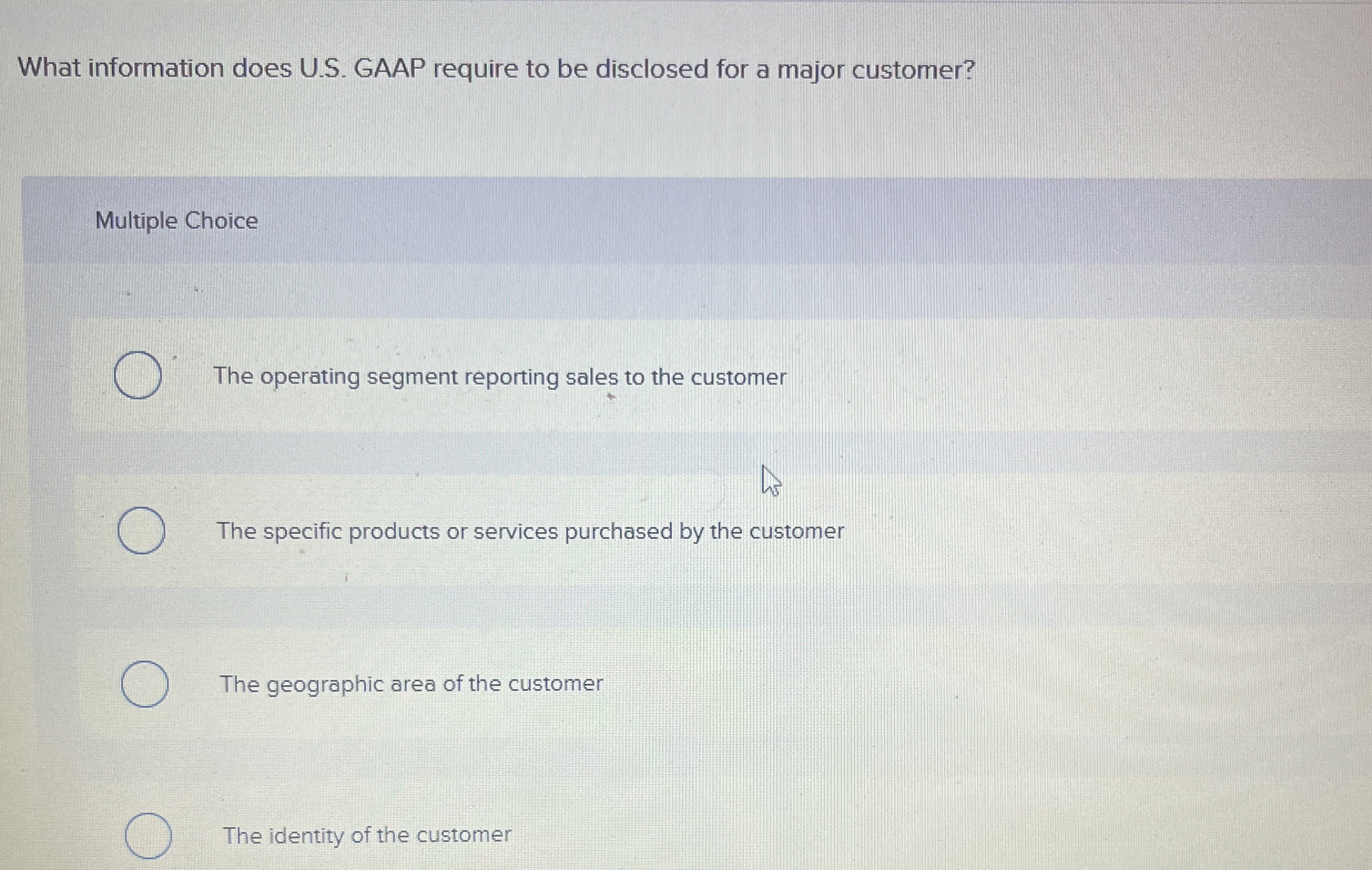 What information does U . S . GAAP require to be