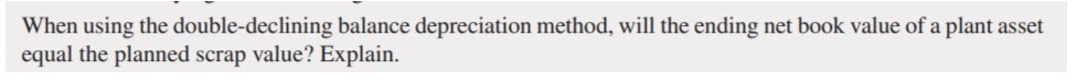 When using the double-declining balance