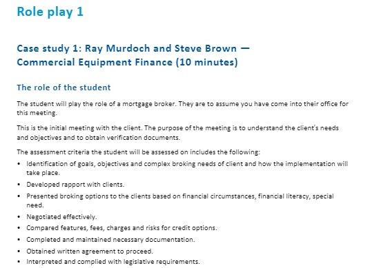 Role play 1 Case study 1: Ray Murdoch and Steve