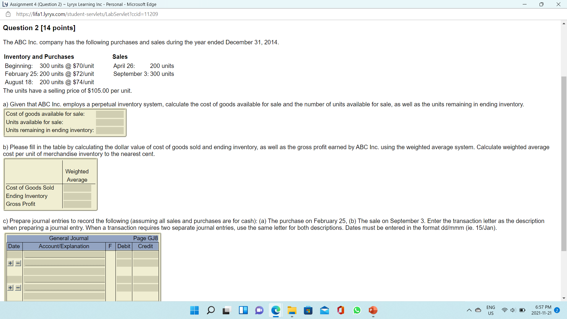 Lg Assignment4 (Question 2) Lyryx Learning Inc 7