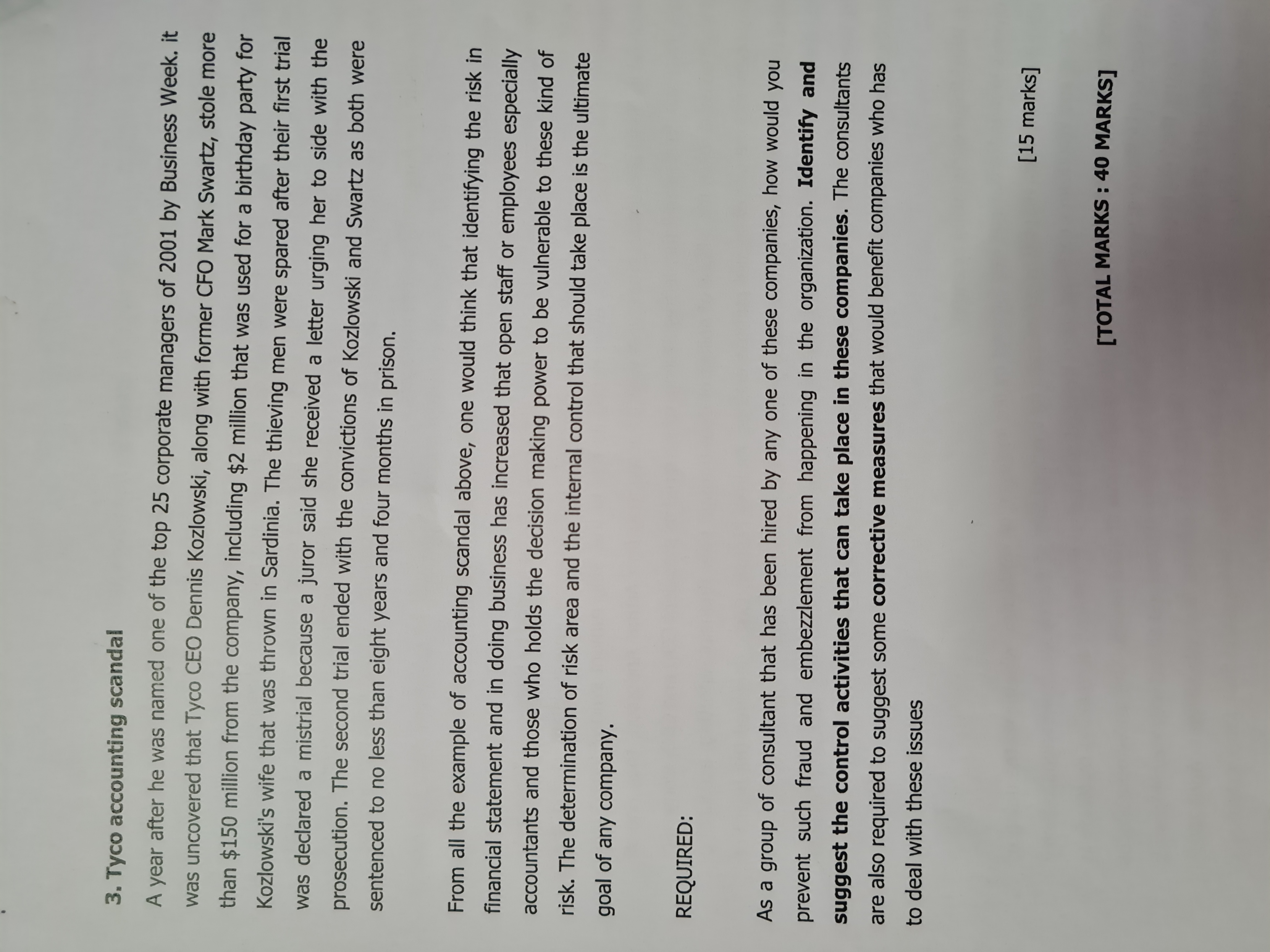 TASK 3 WHITE COLLAR CRIME CASES THAT MADE