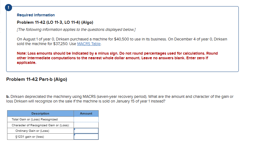 ! Required Information Problem 1 1 - 4 2 ( LO 1 1