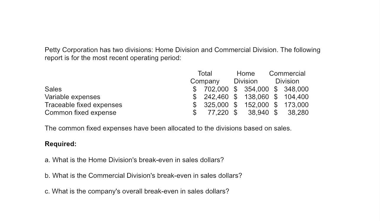 please answer all parts with correct calculations