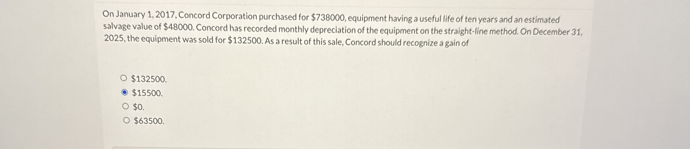 On January 1 , 2 0 1 7 , Concord Corporation