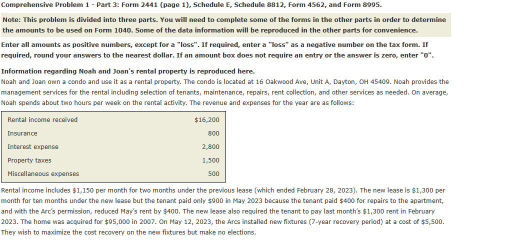 Comprehensive Problem 1 - Part 3 : Form 2 4 4 1 (