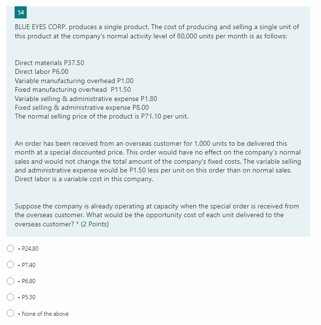 53 The manner of determining whether favorable