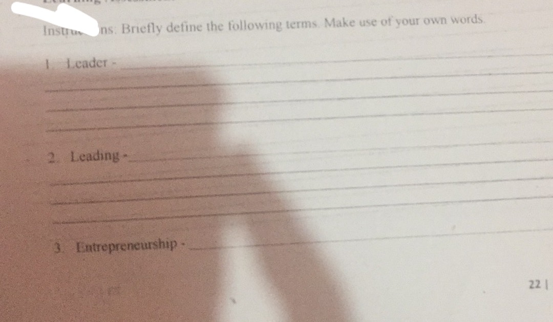 see attach, d0 ur best Instrum Ins: Briefly