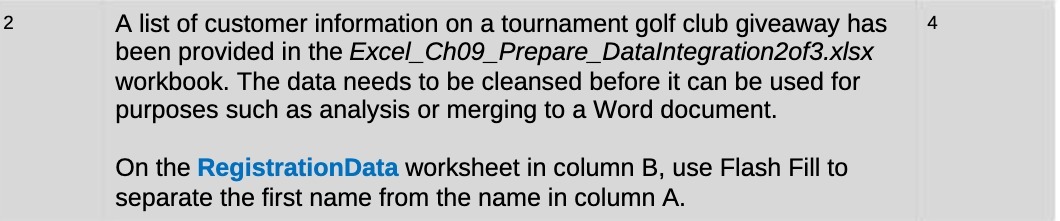 A list of customer information on a tournament
