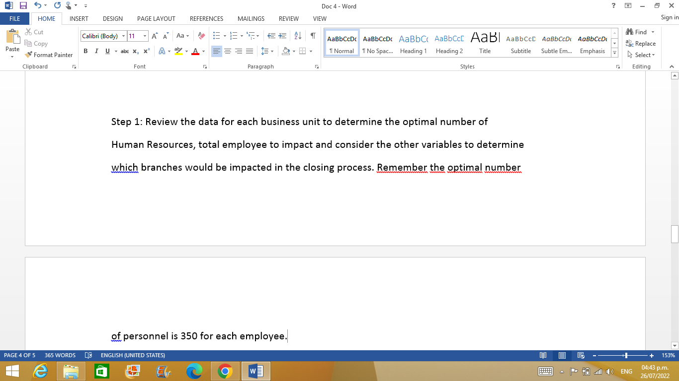 Doc 4 - Word X FILE HOME INSERT DESIGN PAGE