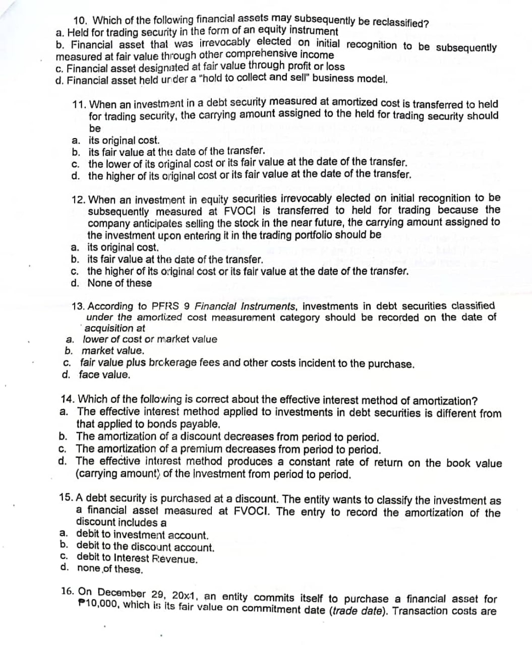 Multiple Choices. Choose the best answer. 1. An