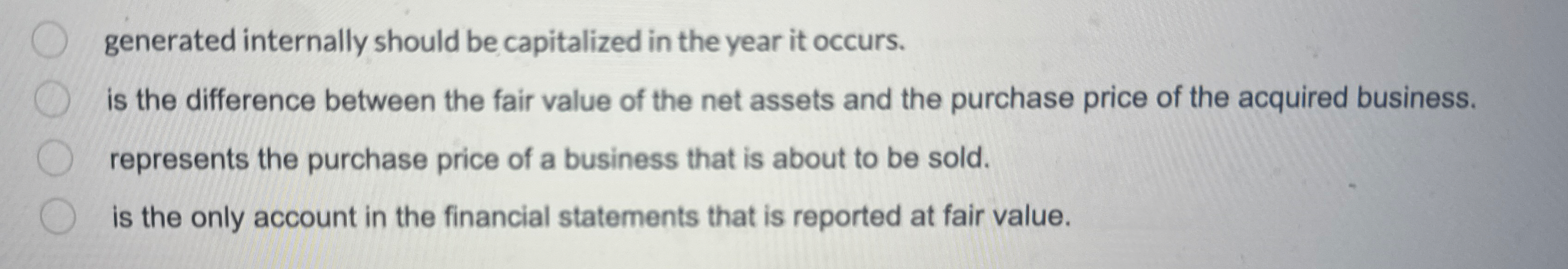 generated internally should be capitalized in the