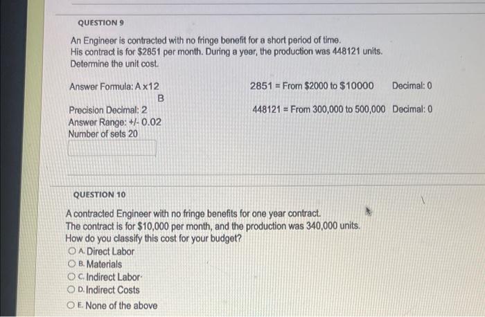 4 question 9 and 10 QUESTION 9 An Engineer is