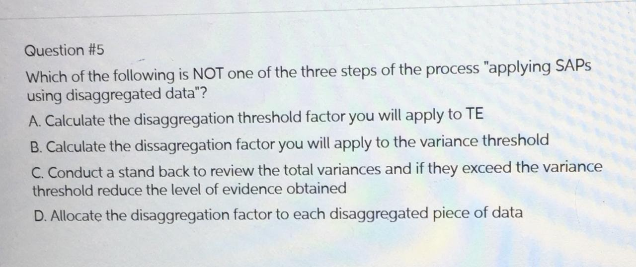 isagigregation threshold factor you will apply to