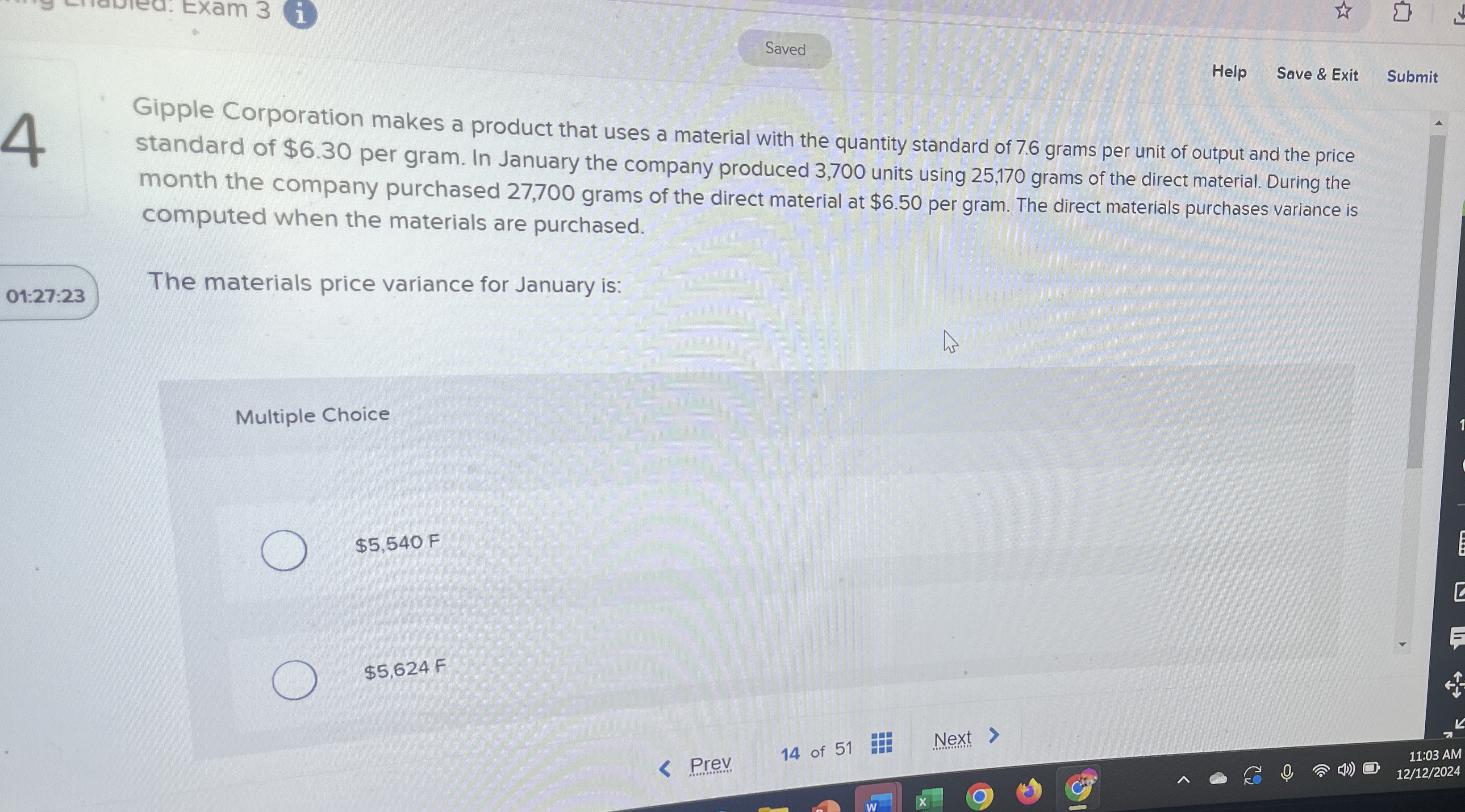 4 Gipple Corporation makes a product that uses a