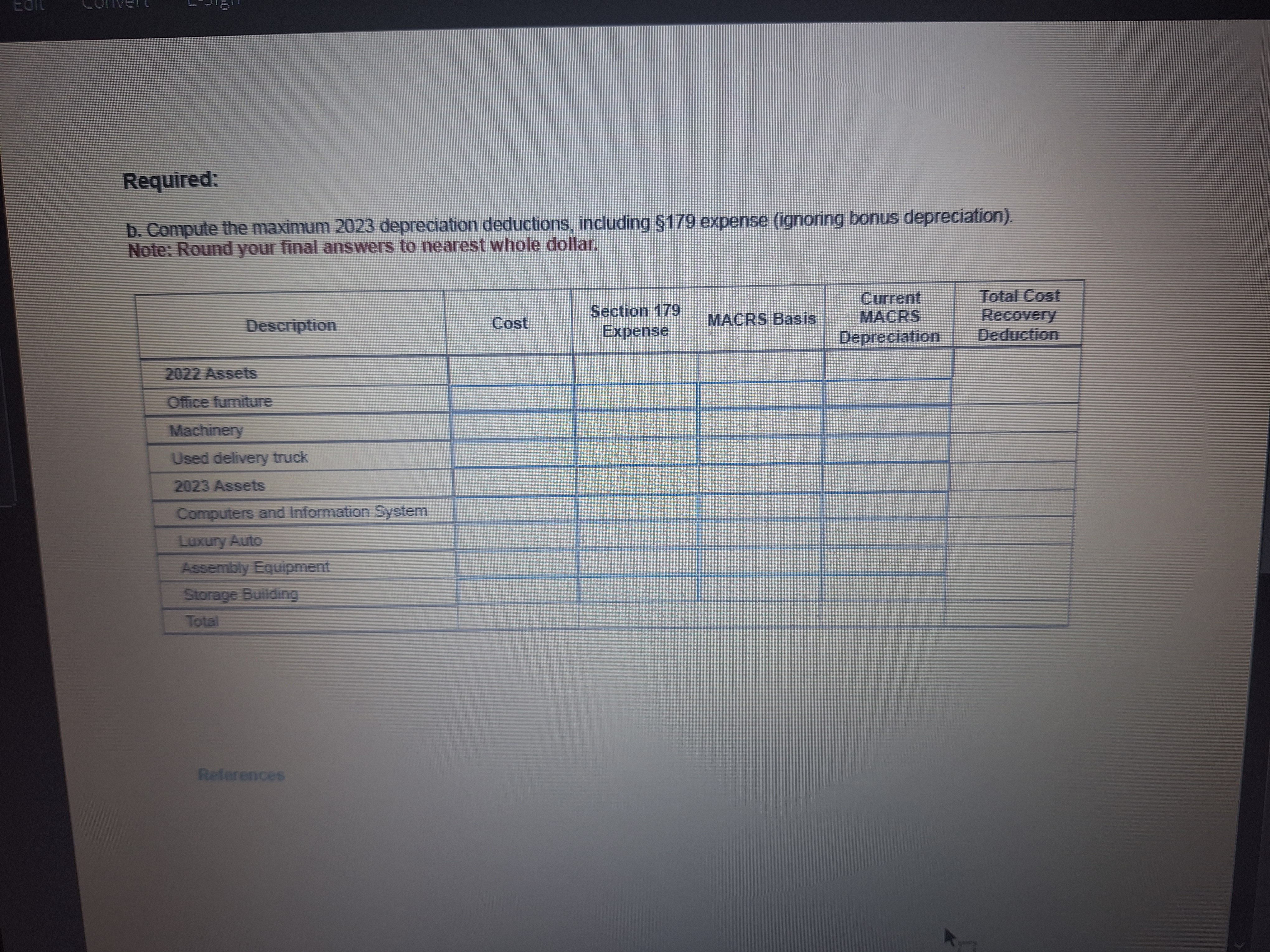 Check Karane Enterprises, a calendar-year