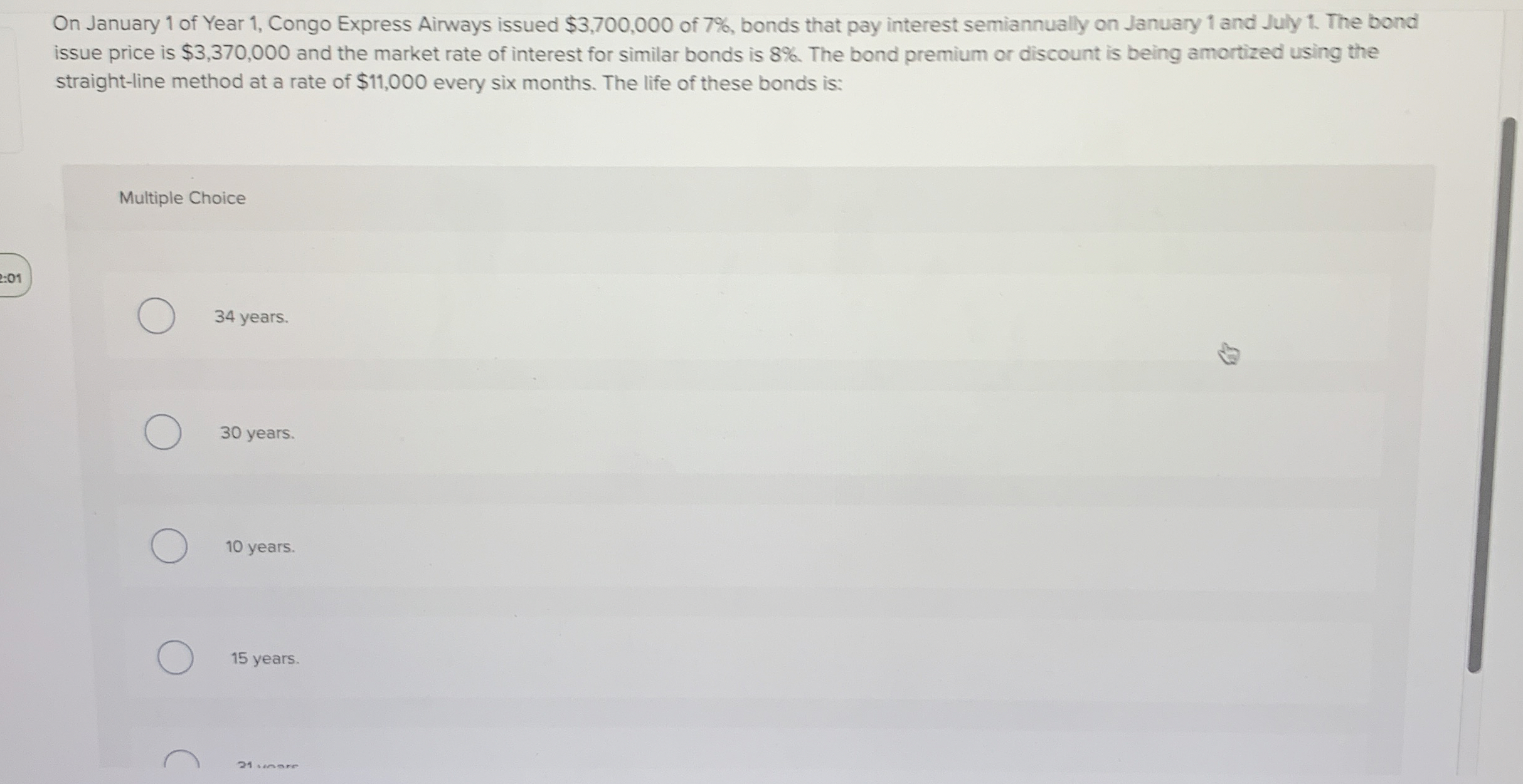 On January 1 of Year 1 , Congo Express Airways