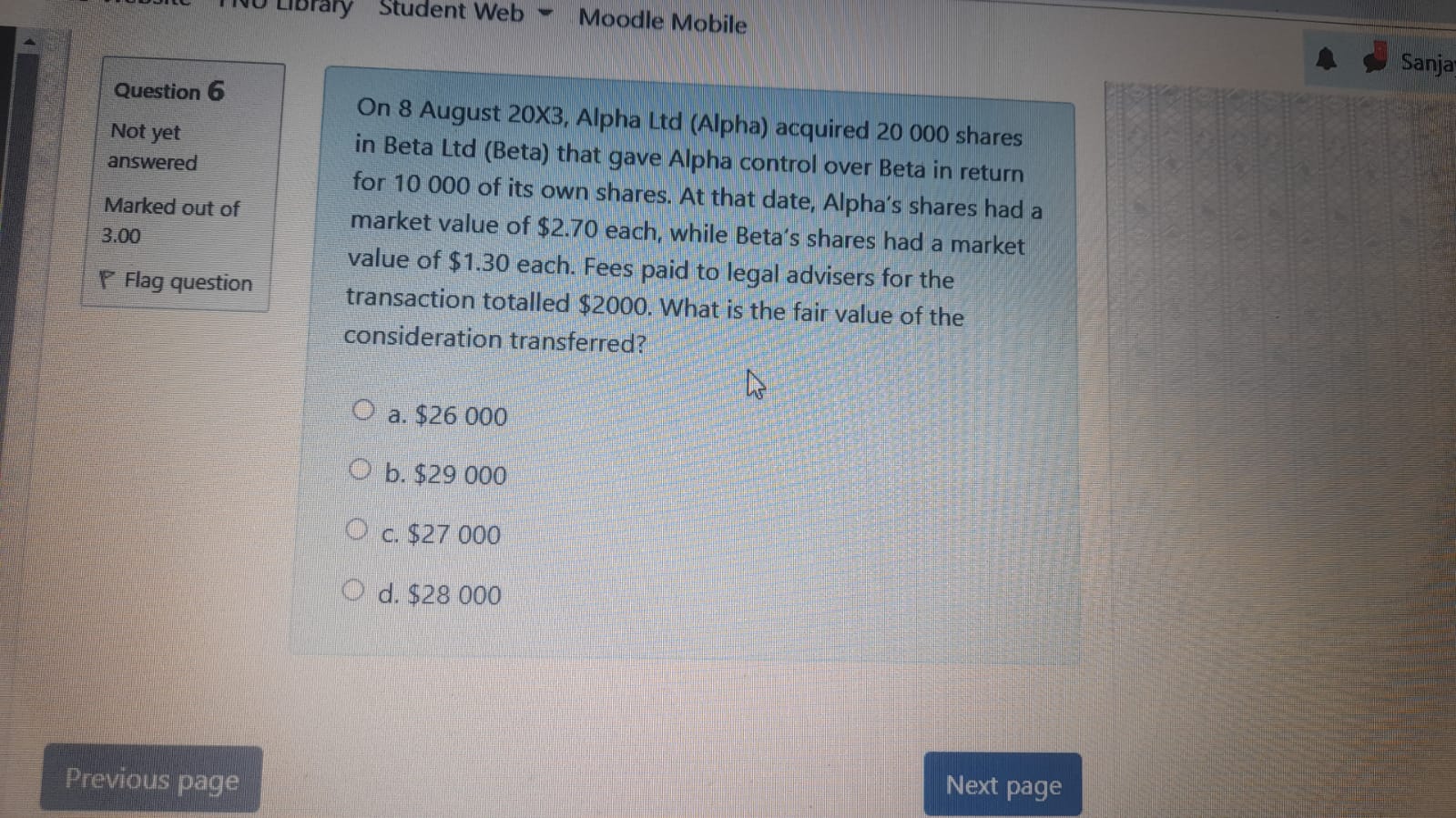 Library Student Web Moodle Mobile Sanja Question