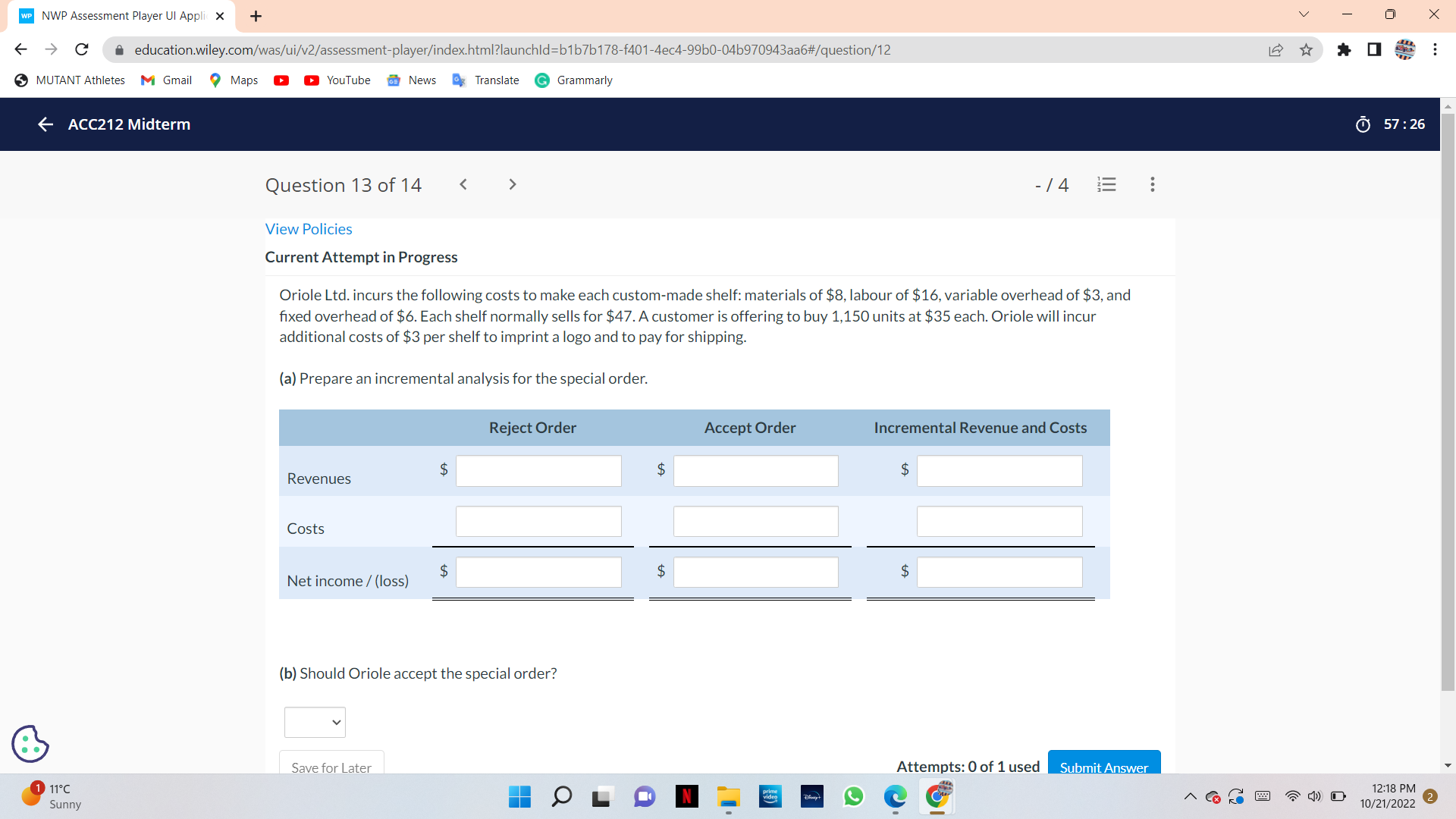 WP NWP Assessment Player UI Appli X + V X C