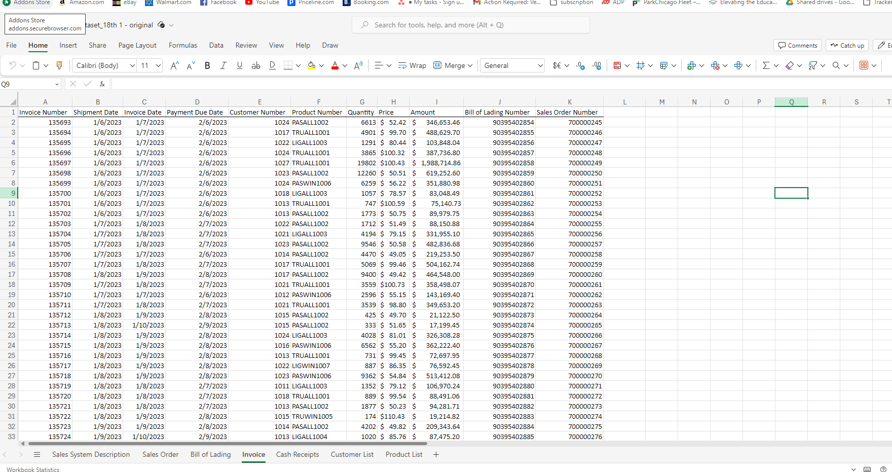 b. Calculate the difference between your