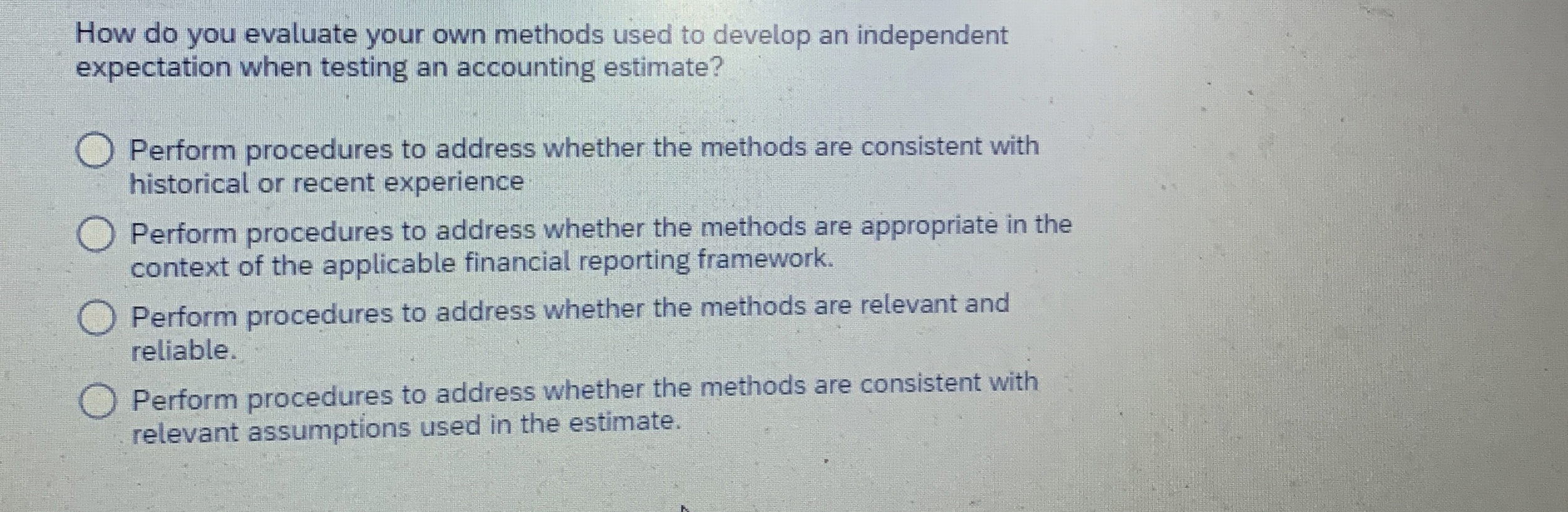 How do you evaluate your own methods used to