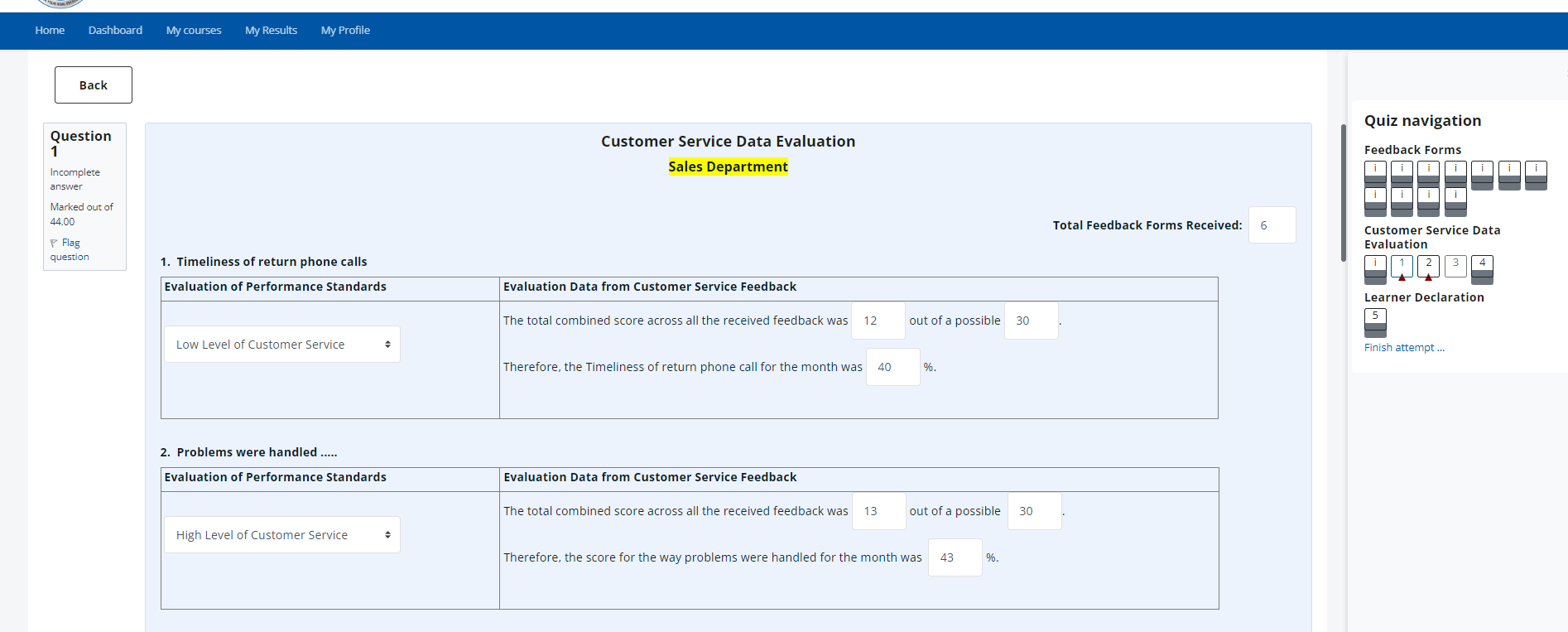 Feedback Form 1 "WHERE DREAMS COME HOME" Your Ho