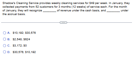 Shadow's Cleaning Service provides weekly