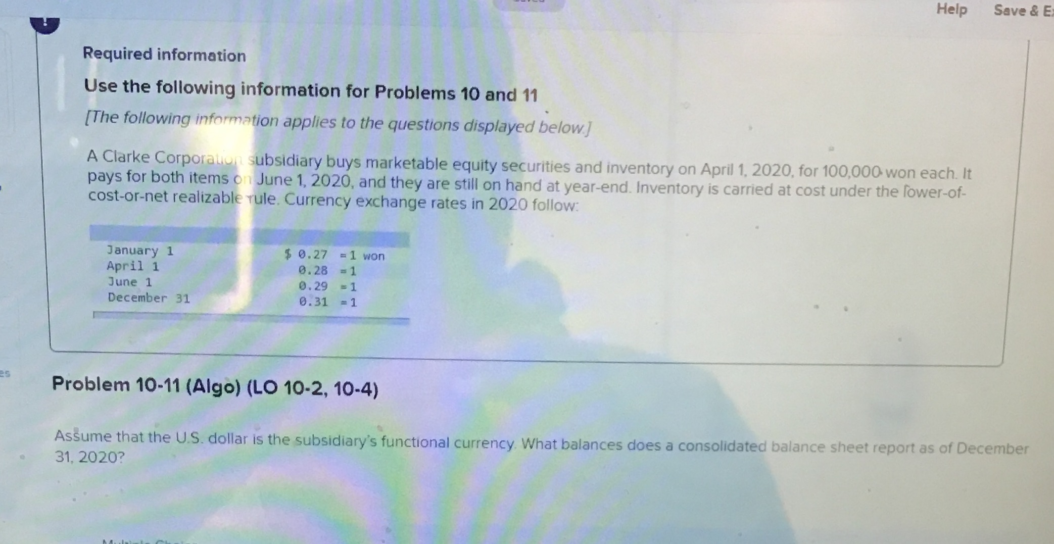 Help Save & E Required information Use the