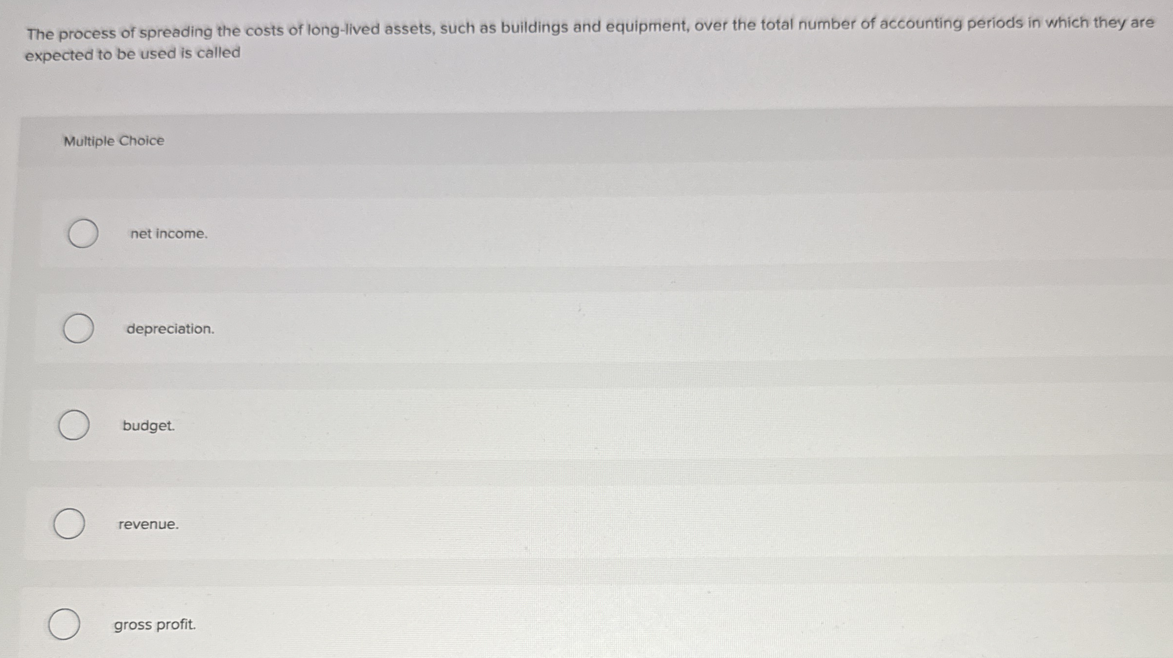 The process of spreading the costs of long -