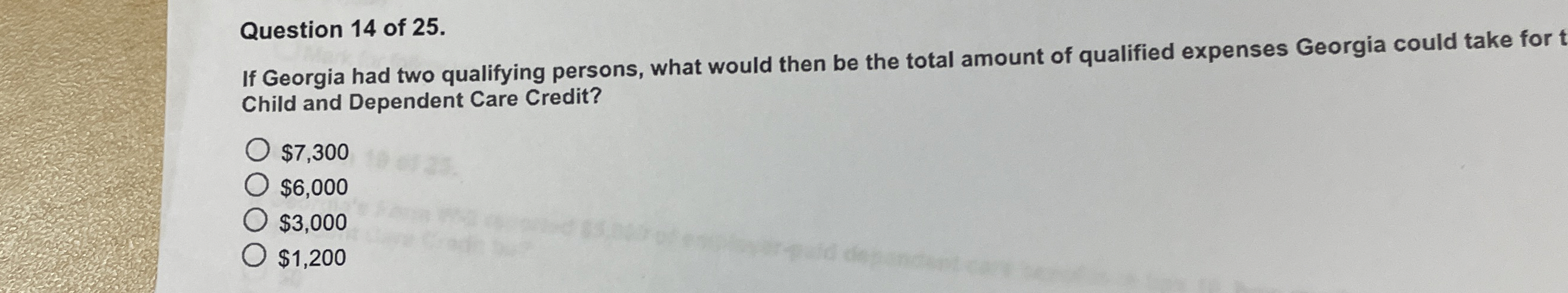 Question 1 4 of 2 5 . If Georgia had two