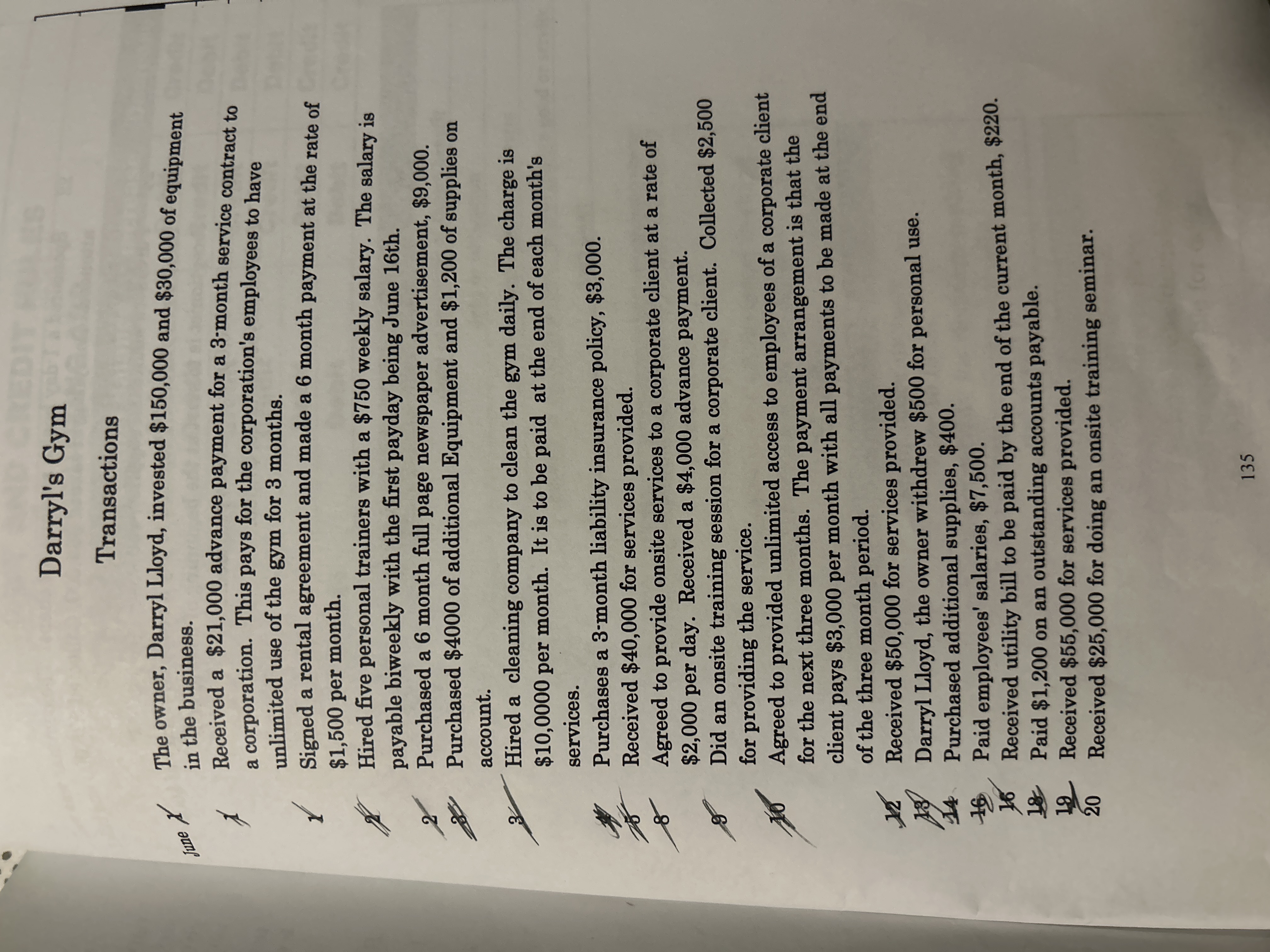 Darryl s gym accounting solutions Darryl's Gym