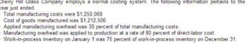 Cherry Hill Glass Company employs a normal