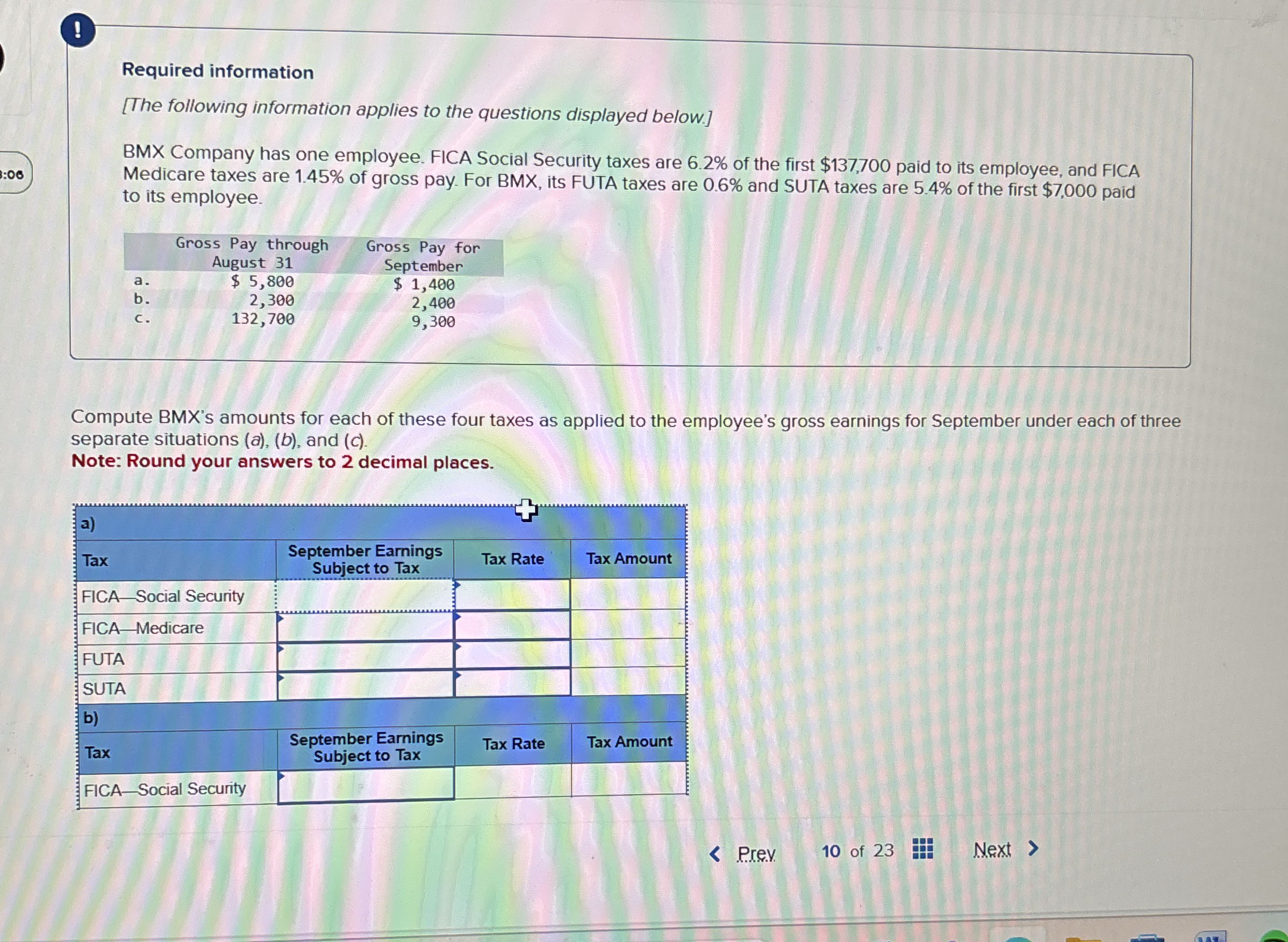 ! Required information [ The following