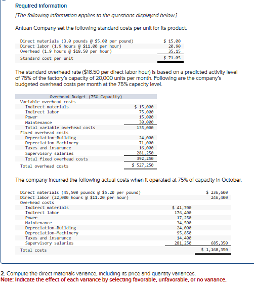Required Information [The following information