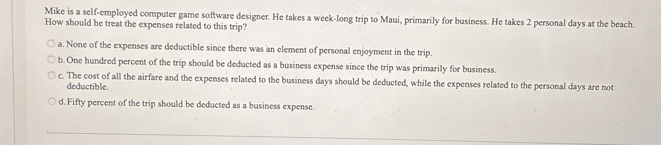 Mike is a self - employed computer game software