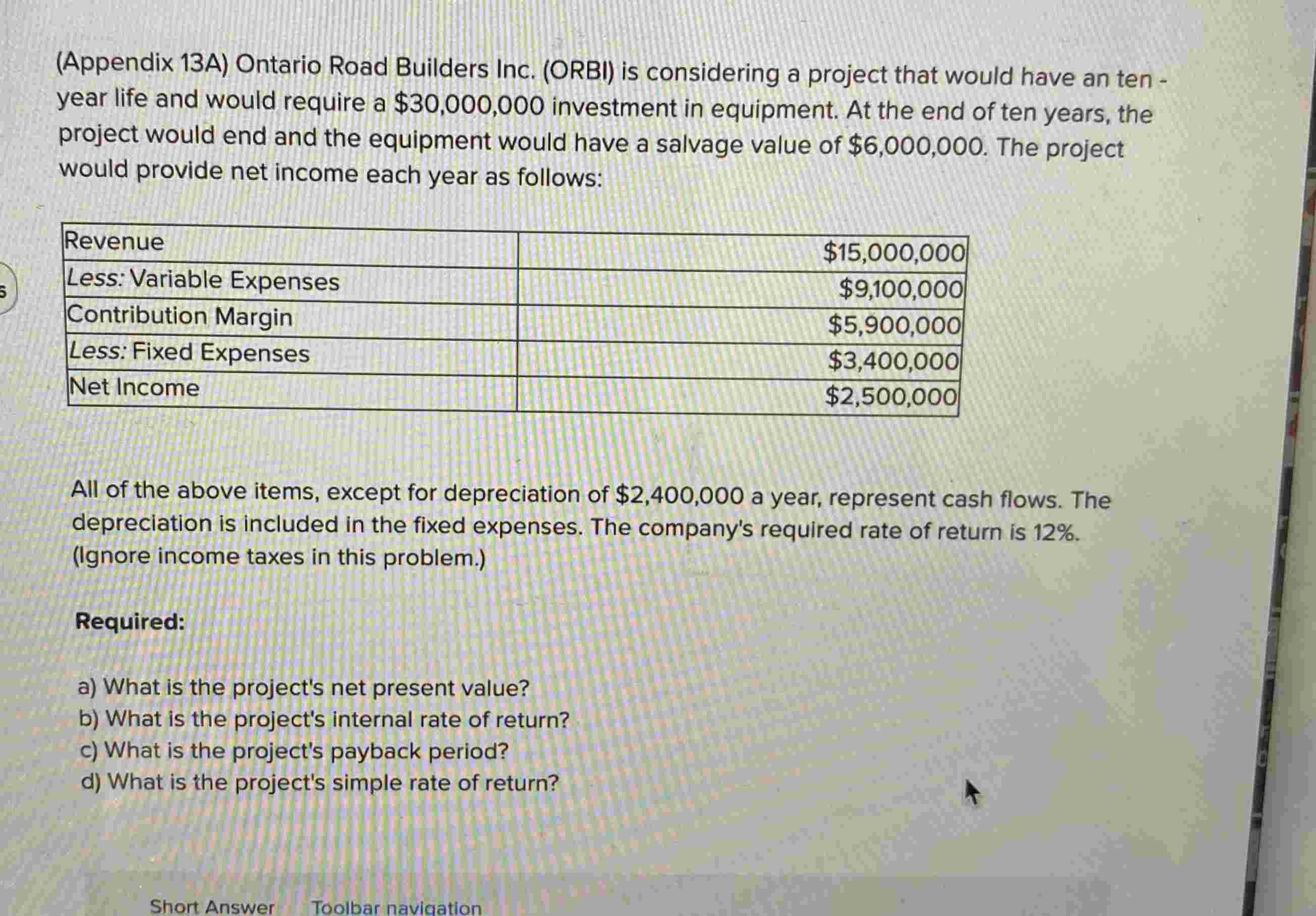 ( Appendix 1 3 A ) Ontario Road Builders Inc. (