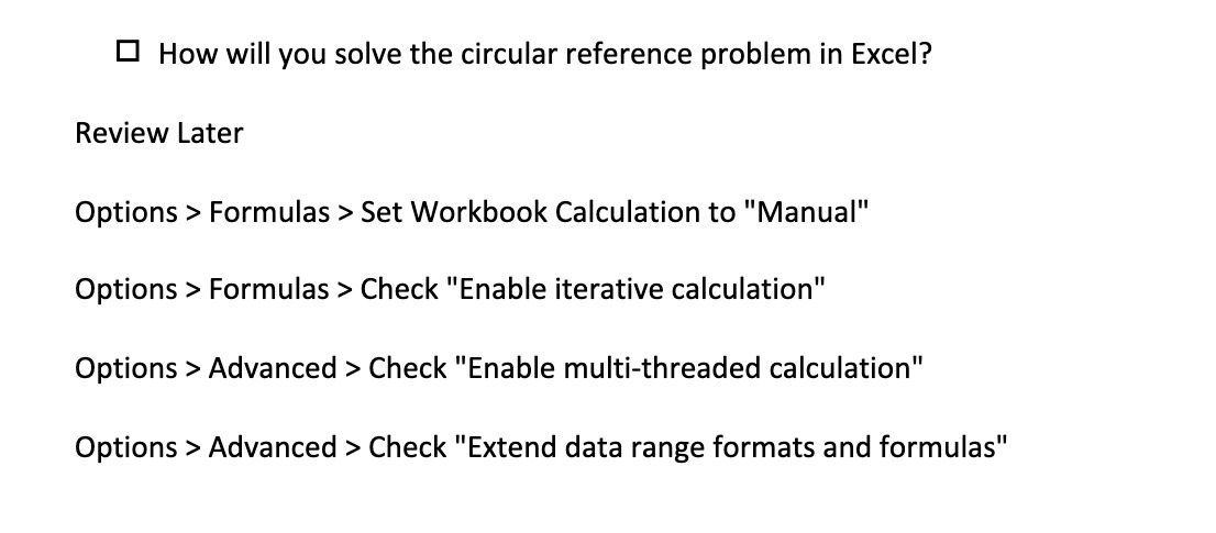 El How will you solve the circular reference