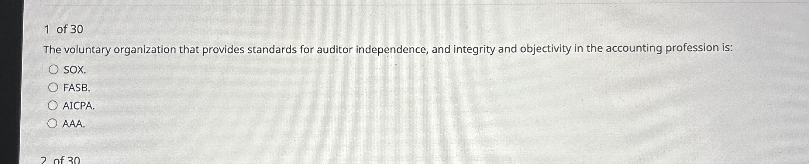 1 of 3 0 The voluntary organization that provides
