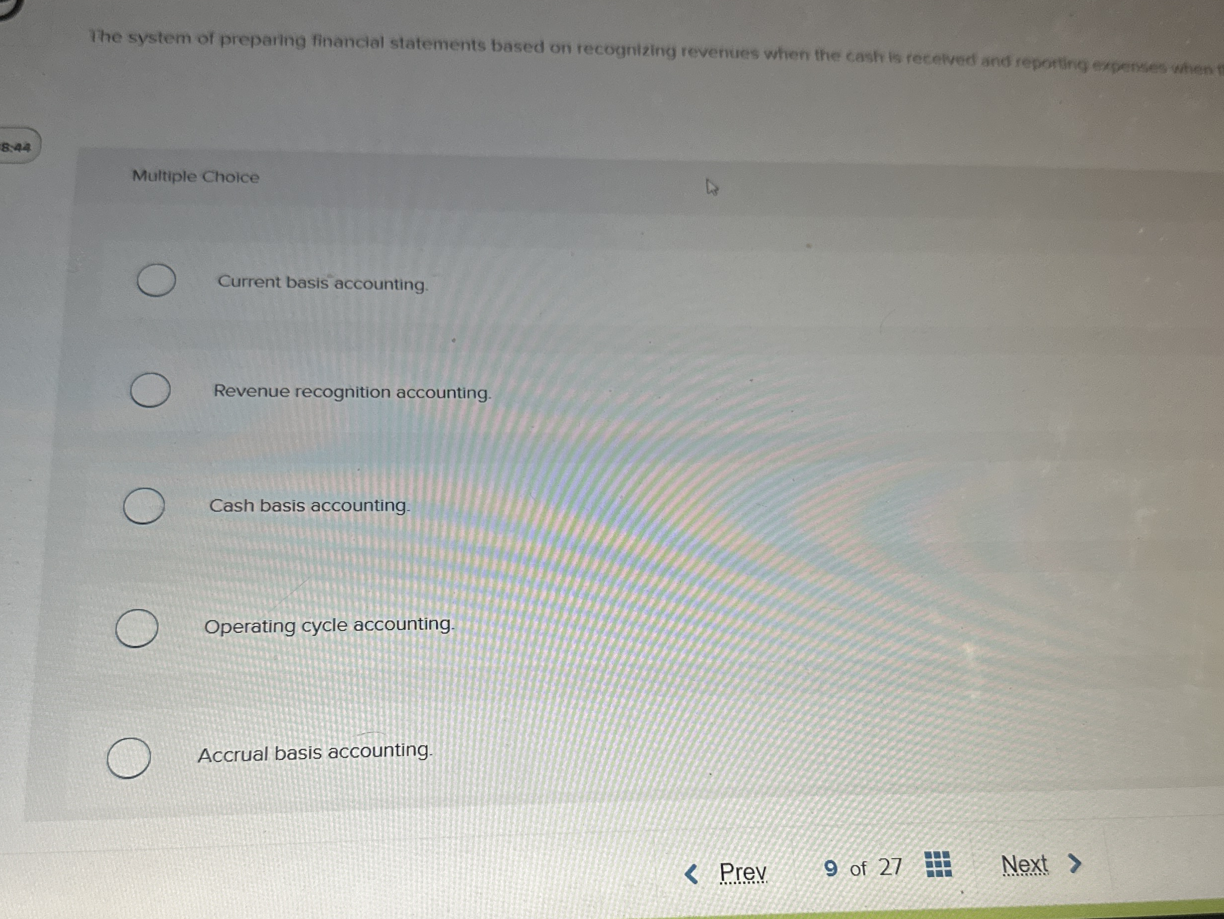 The system of preparing financial statements