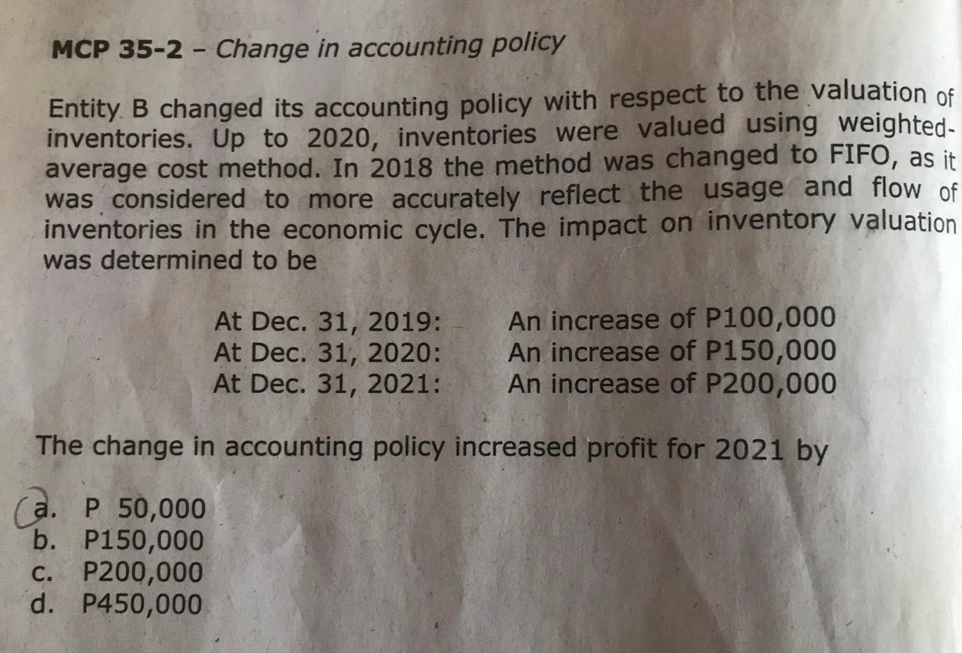 Answer the following with solutions: MCP 35-2 -