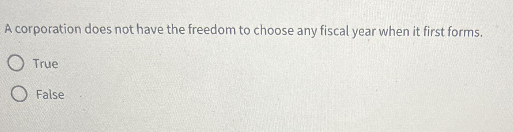 A corporation does not have the freedom to choose