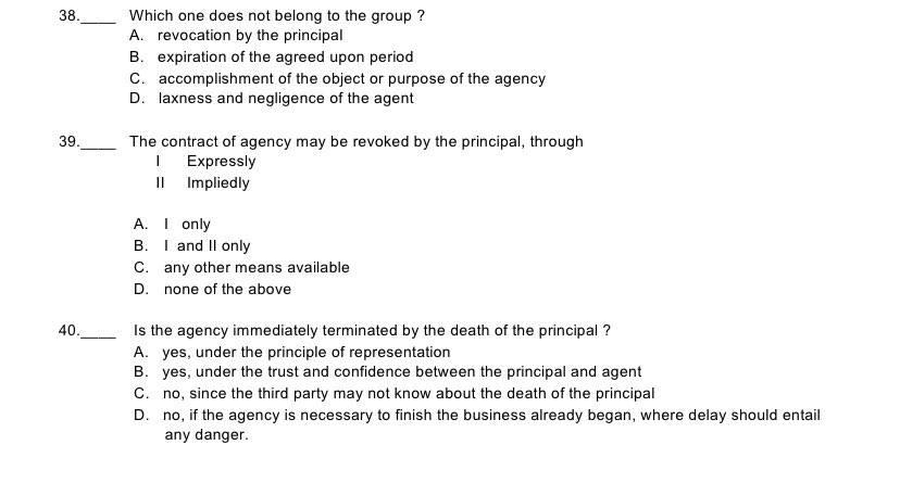 6 38. 39. 4D. Whlch one does not belong to the